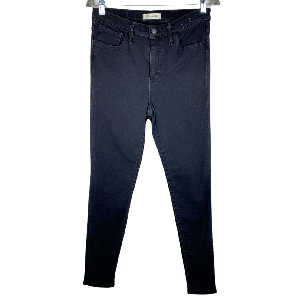 Madewell Womens Roadtripper Black Pockets Regular Fit Denim Skinny Jeans Size 29
